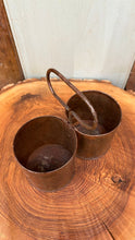 Load image into Gallery viewer, Herb Plant Double Pot Planter / Stationary Pot / Desk Tidy / Cutlery Holder
