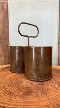 Load image into Gallery viewer, Herb Plant Double Pot Planter / Stationary Pot / Desk Tidy / Cutlery Holder
