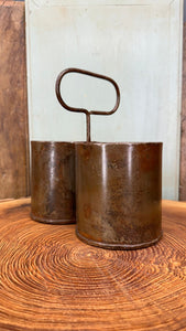 Herb Plant Double Pot Planter / Stationary Pot / Desk Tidy / Cutlery Holder