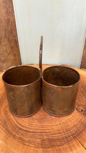 Load image into Gallery viewer, Herb Plant Double Pot Planter / Stationary Pot / Desk Tidy / Cutlery Holder
