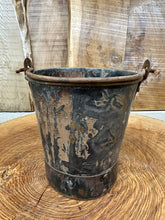 Load image into Gallery viewer, Vintage Small Mini Metal Bucket / Plant Pot / Herb Planter / Windowsill Pot
