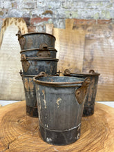 Load image into Gallery viewer, Vintage Small Mini Metal Bucket / Plant Pot / Herb Planter / Windowsill Pot
