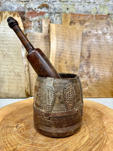 Load image into Gallery viewer, Wooden Vintage Herb Plant Pot Planter / Stationary Desk Tidy / Cutlery Holder B
