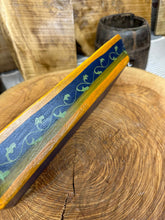 Load image into Gallery viewer, Rustic Wooden Painted Tray Bowl / Bread Antipasti Decorative Serving Platter C
