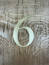 Load image into Gallery viewer, Distressed Gold 5&quot; or 12&quot; Classic Metal Letters, A-Z, 0-9
