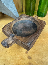 Load image into Gallery viewer, Rustic Wooden Candle Holder / Church Candle Holder / Reclaimed Farmhouse Decor (H)
