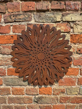 Load image into Gallery viewer, Large Rusty Metal Sunflower Garden Decoration
