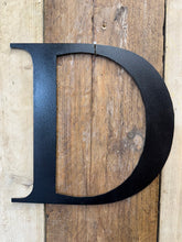 Load image into Gallery viewer, Rustic 5&quot; or 12&quot; Black Metal Classic Letters For  The Home And Garden
