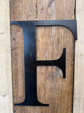 Load image into Gallery viewer, Rustic 5&quot; or 12&quot; Black Metal Classic Letters For  The Home And Garden
