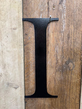Load image into Gallery viewer, Rustic 5&quot; or 12&quot; Black Metal Classic Letters For  The Home And Garden
