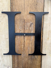 Load image into Gallery viewer, Rustic 5&quot; or 12&quot; Black Metal Classic Letters For  The Home And Garden
