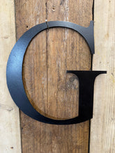 Load image into Gallery viewer, Rustic 5&quot; or 12&quot; Black Metal Classic Letters For  The Home And Garden
