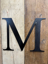 Load image into Gallery viewer, Rustic 5&quot; or 12&quot; Black Metal Classic Letters For  The Home And Garden
