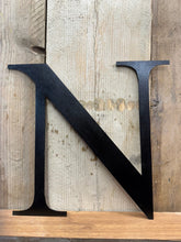 Load image into Gallery viewer, Rustic 5&quot; or 12&quot; Black Metal Classic Letters For  The Home And Garden
