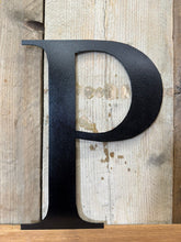 Load image into Gallery viewer, Rustic 5&quot; or 12&quot; Black Metal Classic Letters For  The Home And Garden
