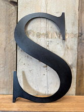 Load image into Gallery viewer, Rustic 5&quot; or 12&quot; Black Metal Classic Letters For  The Home And Garden
