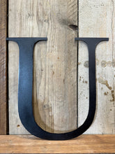 Load image into Gallery viewer, Rustic 5&quot; or 12&quot; Black Metal Classic Letters For  The Home And Garden
