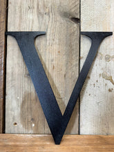 Load image into Gallery viewer, Rustic 5&quot; or 12&quot; Black Metal Classic Letters For  The Home And Garden
