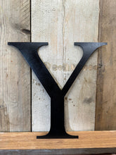 Load image into Gallery viewer, Rustic 5&quot; or 12&quot; Black Metal Classic Letters For  The Home And Garden
