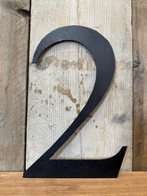 Load image into Gallery viewer, Rustic 5&quot; or 12&quot; Black Metal Classic Letters For  The Home And Garden
