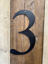 Load image into Gallery viewer, Rustic 5&quot; or 12&quot; Black Metal Classic Letters For  The Home And Garden
