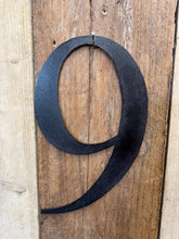 Load image into Gallery viewer, Rustic 5&quot; or 12&quot; Black Metal Classic Letters For  The Home And Garden
