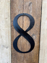 Load image into Gallery viewer, Rustic 5&quot; or 12&quot; Black Metal Classic Letters For  The Home And Garden
