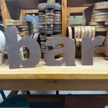 Load image into Gallery viewer, BAR Metal Letters Sign
