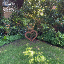 Load image into Gallery viewer, Large Rusty Metal Decorative Heart Garden Decoration
