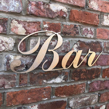 Load image into Gallery viewer, Distressed Gold Metal Bar Decoration
