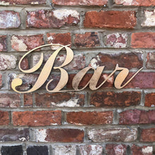 Load image into Gallery viewer, Distressed Gold Metal Bar Decoration
