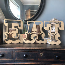 Load image into Gallery viewer, A-Z Rustic 5&quot; or 12&quot; Gold Metal Carnival Letters.
