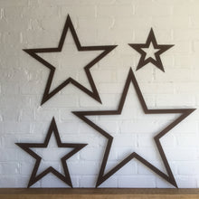 Load image into Gallery viewer, Set of 4 rusty Metal stars, Home &amp; Garden decoration
