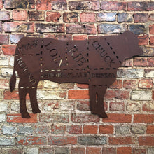 Load image into Gallery viewer, Butchers Cuts Cow Wall Signs
