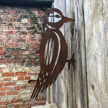 Load image into Gallery viewer, Rusty Metal Woodpecker Garden Decoration

