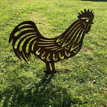 Load image into Gallery viewer, Rusty Metal Rooster Garden Decoration
