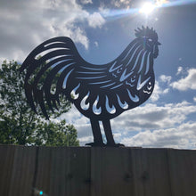Load image into Gallery viewer, Rusty Metal Rooster Garden Decoration
