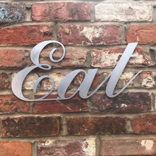 Load image into Gallery viewer, Galvanized Steel Metal Eat Wall Decoration.
