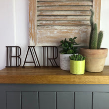 Load image into Gallery viewer, Rusty Metal 5&quot; or 12&quot; Art Deco Lettering A-Z 0-9
