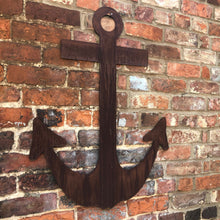 Load image into Gallery viewer, Large Rusty Metal Anchor Wall Decoration
