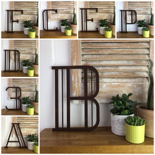 Load image into Gallery viewer, Rusty Metal 5&quot; or 12&quot; Art Deco Lettering A-Z 0-9
