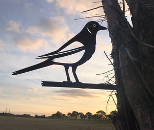 Rusty Metal Magpie Garden Decoration