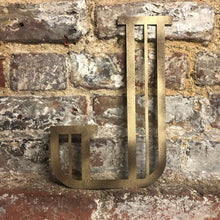 Load image into Gallery viewer, Gold Distressed 5&quot; or 12&quot; Art Deco Lettering A-Z 0-9

