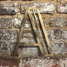 Load image into Gallery viewer, Gold Distressed 5&quot; or 12&quot; Art Deco Lettering A-Z 0-9
