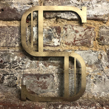 Load image into Gallery viewer, Gold Distressed 5&quot; or 12&quot; Art Deco Lettering A-Z 0-9
