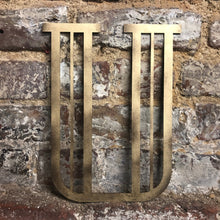 Load image into Gallery viewer, Gold Distressed 5&quot; or 12&quot; Art Deco Lettering A-Z 0-9
