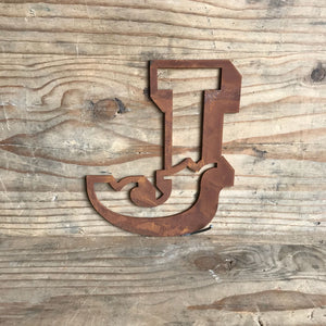 Rusty 5" Carnival Metal Letters A-Z