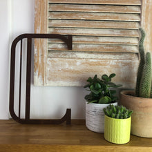 Load image into Gallery viewer, Rusty Metal 5&quot; or 12&quot; Art Deco Lettering A-Z 0-9
