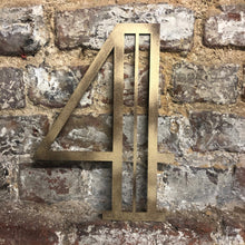 Load image into Gallery viewer, Gold Distressed 5&quot; or 12&quot; Art Deco Lettering A-Z 0-9
