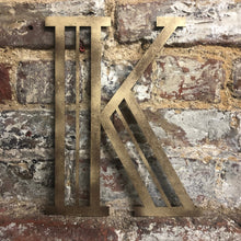 Load image into Gallery viewer, Gold Distressed 5&quot; or 12&quot; Art Deco Lettering A-Z 0-9
